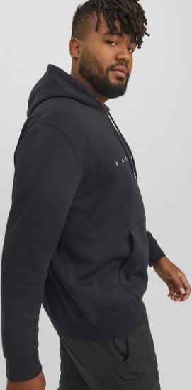 Jack & Jones STAR Hoodie Black - Felpe & felpe con cappuccio - Felpe & Felpe con Cappuccio Uomo Taglie Forti
