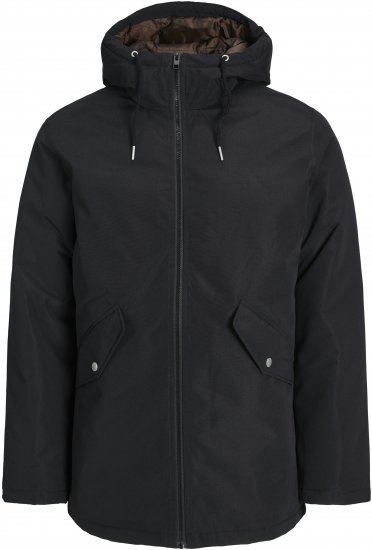 Jack & Jones JJLOOP Parka Black - Giubbotti - Giubbotti Uomo Taglie Forti