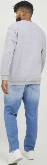 Jack & Jones BRADLEY Sweatshirt Light Grey Melange - Felpe & felpe con cappuccio - Felpe & Felpe con Cappuccio Uomo Taglie Forti