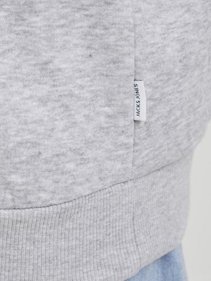 Jack & Jones BRADLEY Sweatshirt Light Grey Melange - Felpe & felpe con cappuccio - Felpe & Felpe con Cappuccio Uomo Taglie Forti