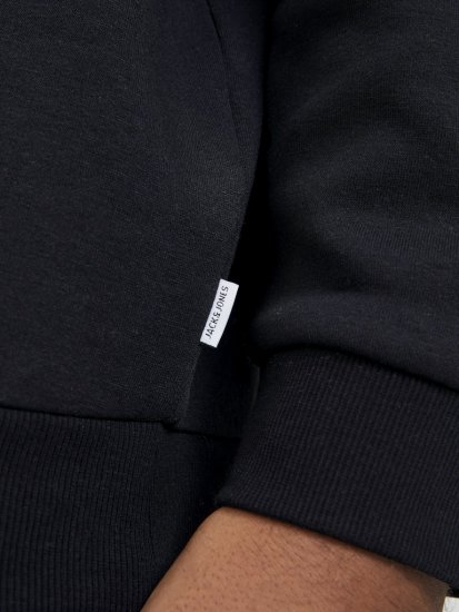 Jack & Jones BRADLEY Sweatshirt Black - Felpe & felpe con cappuccio - Felpe & Felpe con Cappuccio Uomo Taglie Forti