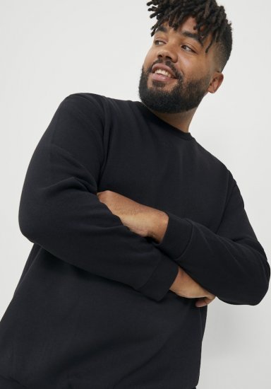 Jack & Jones BRADLEY Sweatshirt Black - Felpe & felpe con cappuccio - Felpe & Felpe con Cappuccio Uomo Taglie Forti