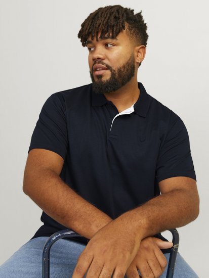 Jack & Jones Rodney Polo Shirt Night Sky - Polo - Polo Uomo Taglie Forti