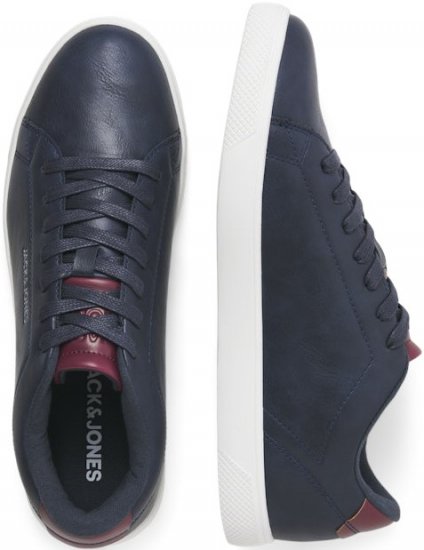 Jack & Jones Bosley Sneakers Navy Blazer/Red Dahlia - Scarpe da uomo 40-52 - 