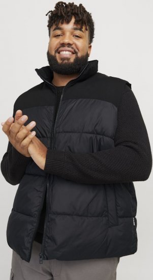 Jack & Jones MOON Bodywarmer Black - Giubbotti - Giubbotti Uomo Taglie Forti