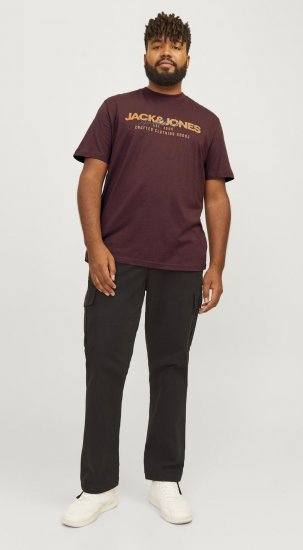 Jack & Jones JJALVIS Vineyard Wine - Magliette - Magliette Uomo Taglie Forti
