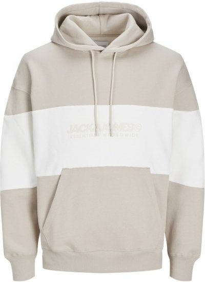 Jack & Jones LEGACY 2 Color Hoodie Beige - Felpe & felpe con cappuccio - Felpe & Felpe con Cappuccio Uomo Taglie Forti