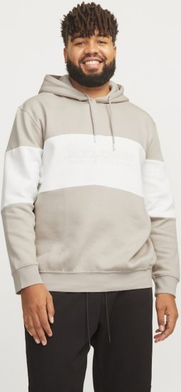 Jack & Jones LEGACY 2 Color Hoodie Beige - Felpe & felpe con cappuccio - Felpe & Felpe con Cappuccio Uomo Taglie Forti