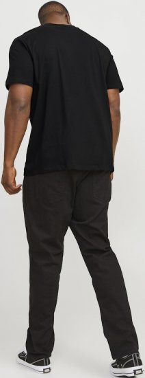 Jack & Jones JJEBRADLEY T-Shirt Black - Magliette - Magliette Uomo Taglie Forti