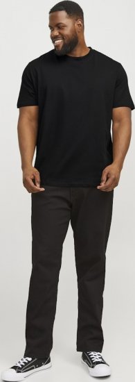Jack & Jones JJEBRADLEY T-Shirt Black - Magliette - Magliette Uomo Taglie Forti