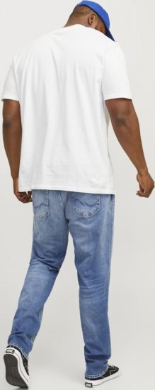 Jack & Jones BRADLEY T-Shirt White - Magliette - Magliette Uomo Taglie Forti