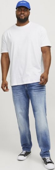 Jack & Jones BRADLEY T-Shirt White - Magliette - Magliette Uomo Taglie Forti