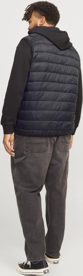 Jack & Jones SPRINT BODYWARMER With Collar Black - Giubbotti - Giubbotti Uomo Taglie Forti