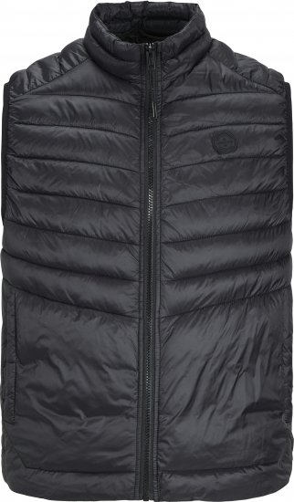 Jack & Jones SPRINT BODYWARMER With Collar Black - Giubbotti - Giubbotti Uomo Taglie Forti