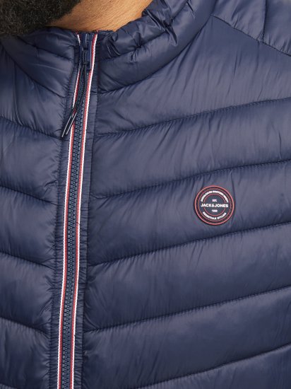 Jack & Jones SPRINT True Red Stitches BODYWARMER Navy Blazer - Giubbotti - Giubbotti Uomo Taglie Forti