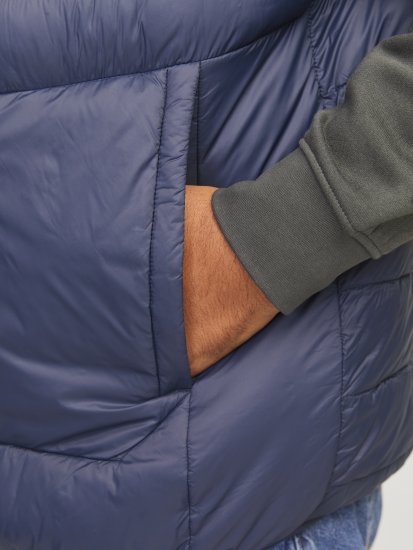 Jack & Jones SPRINT True Red Stitches BODYWARMER Navy Blazer - Giubbotti - Giubbotti Uomo Taglie Forti