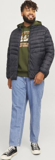 Jack & Jones SPRINT Quilted Collar Jacket Black - Giubbotti - Giubbotti Uomo Taglie Forti