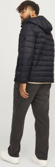 Jack & Jones SPRINT Quilted Hooded Jacket Black - Giubbotti - Giubbotti Uomo Taglie Forti