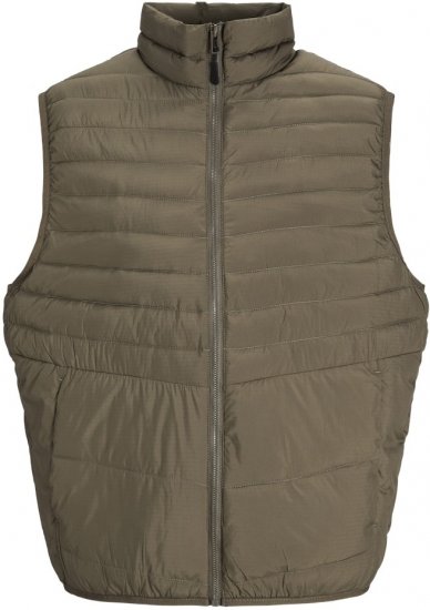 Jack & Jones STATE Vest Brown - Giubbotti - Giubbotti Uomo Taglie Forti