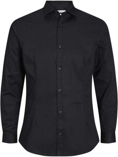 Jack & Jones ARMA LS Shirt Black - Camicie - Camicie Taglie Forti Uomo