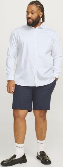 Jack & Jones ARMA LS Shirt White - Camicie - Camicie Taglie Forti Uomo