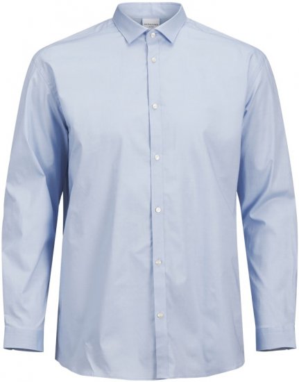 Jack & Jones ARMA LS Shirt Cashmere Blue - Camicie - Camicie Taglie Forti Uomo