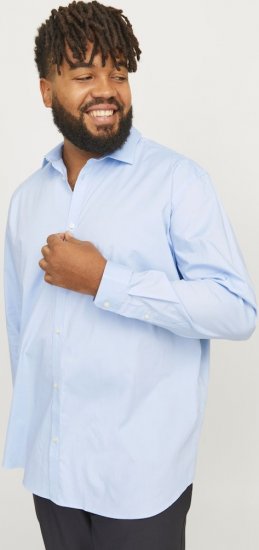 Jack & Jones ARMA LS Shirt Cashmere Blue - Camicie - Camicie Taglie Forti Uomo