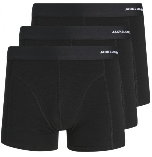 Jack & Jones BASIC BAMBOO Trunks 3-Pack Black - Intimo & Costumi da bagno - Intimo Taglie Forti Uomo