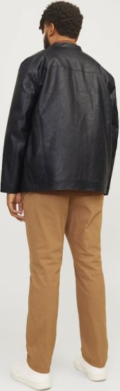 Jack & Jones DYLAN Clean PU Jacket Black - Giubbotti - Giubbotti Uomo Taglie Forti