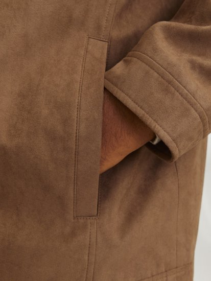 Jack & Jones DYLAN Clean Jacket Brown - Giubbotti - Giubbotti Uomo Taglie Forti