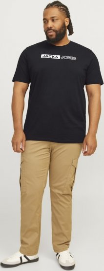Jack & Jones CORP Logo Play 5 T-Shirt Black - Magliette - Magliette Uomo Taglie Forti