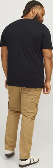 Jack & Jones CORP Logo Play 5 T-Shirt Black - Magliette - Magliette Uomo Taglie Forti