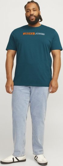 Jack & Jones CORP Logo Play 5 T-Shirt Deep Teal - Magliette - Magliette Uomo Taglie Forti