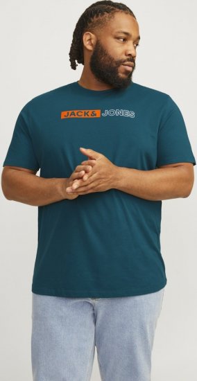 Jack & Jones CORP Logo Play 5 T-Shirt Deep Teal - Magliette - Magliette Uomo Taglie Forti