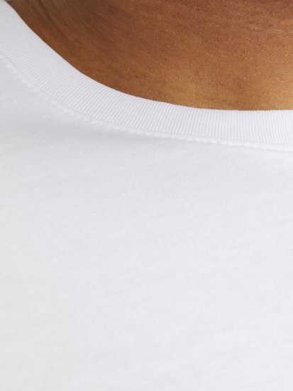 Jack & Jones CORP Logo Play 5 T-Shirt White - Magliette - Magliette Uomo Taglie Forti