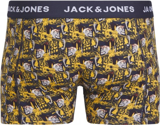 Jack & Jones SKULLROCK Trunks 3-Pack Navy Blazer - Intimo & costumi da bagno - Intimo Taglie Forti Uomo