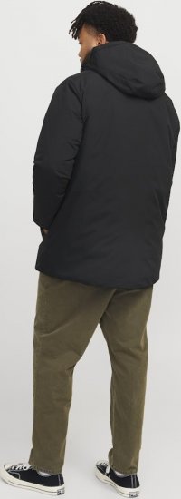Jack & Jones PAYNE Windproof Parka Black - Giubbotti - Giubbotti Uomo Taglie Forti