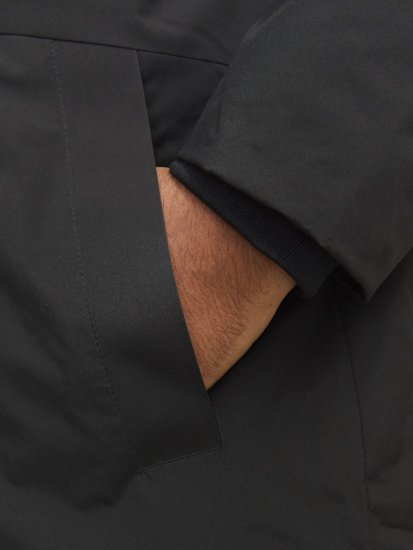 Jack & Jones PAYNE Windproof Parka Black - Giubbotti - Giubbotti Uomo Taglie Forti