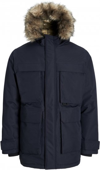 Jack & Jones STAR Parka Dark Navy - Giubbotti - Giubbotti Uomo Taglie Forti