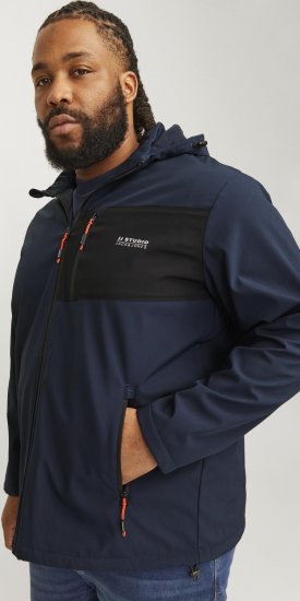 Jack & Jones JJTAYLOR Softshell Jacket Navy Blazer - Giubbotti - Giubbotti Uomo Taglie Forti