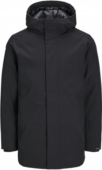 Jack & Jones KEEN Windproof Parka Black - Giubbotti - Giubbotti Uomo Taglie Forti