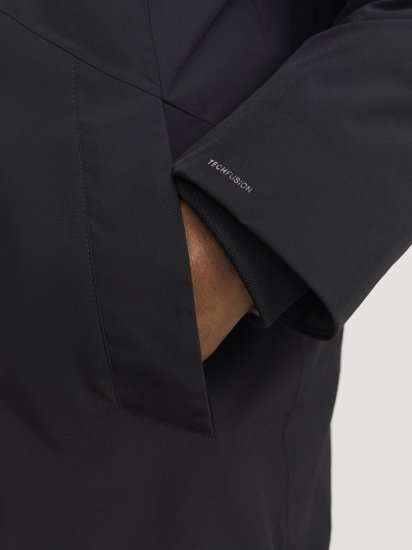 Jack & Jones KEEN Windproof Parka Black - Giubbotti - Giubbotti Uomo Taglie Forti