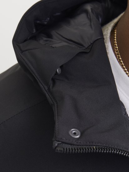 Jack & Jones KEEN Windproof Parka Black - Giubbotti - Giubbotti Uomo Taglie Forti