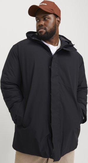 Jack & Jones KEEN Windproof Parka Black - Giubbotti - Giubbotti Uomo Taglie Forti