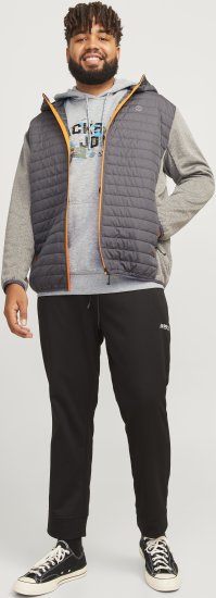 Jack & Jones JCOOUTDOOR Hoodie Light Grey - Felpe & felpe con cappuccio - Felpe & Felpe con Cappuccio Uomo Taglie Forti