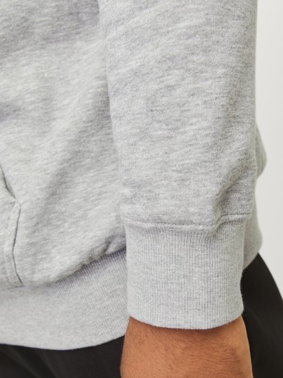 Jack & Jones JCOOUTDOOR Hoodie Light Grey - Felpe & felpe con cappuccio - Felpe & Felpe con Cappuccio Uomo Taglie Forti
