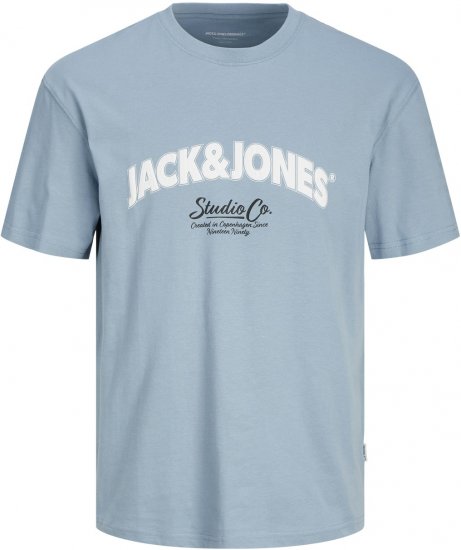 Jack & Jones JORBRONX T-Shirt Light Blue - Magliette - Magliette Uomo Taglie Forti