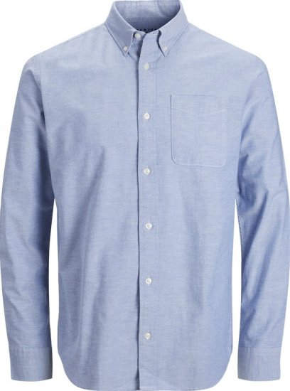 Jack & Jones Brook Oxford Long Sleeve Shirt Cashmere Blue - Camicie - Camicie Taglie Forti Uomo