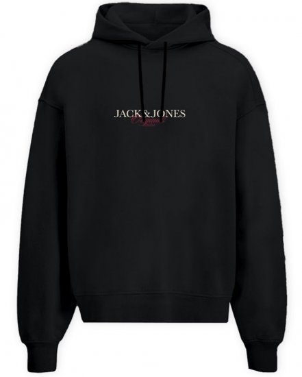 Jack & Jones Billyburg Sweatshirt Black - Felpe & felpe con cappuccio - Felpe & Felpe con Cappuccio Uomo Taglie Forti