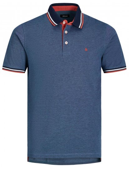 Jack & Jones Paulos Polo Denim Blue - Polo - Polo Uomo Taglie Forti